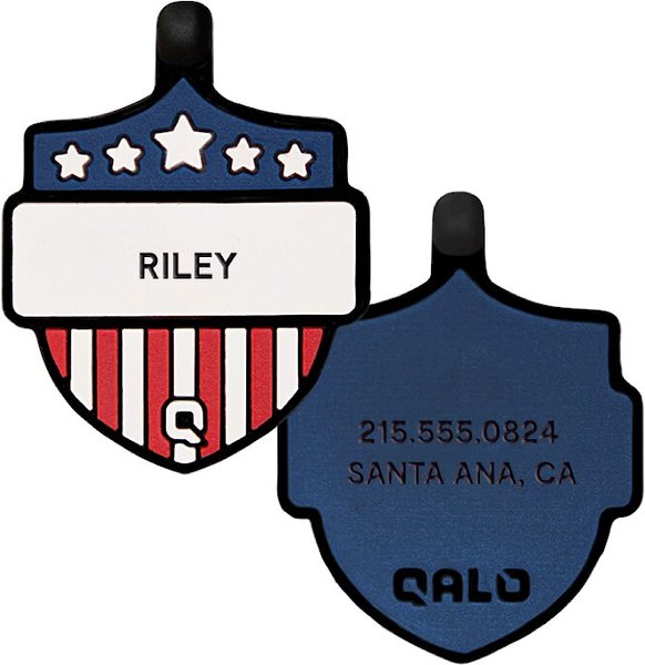 Out of Stock QALO Americana Personalized Dog ID Tag