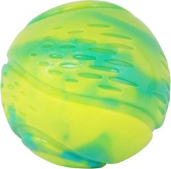 Petstages Grunt N Punt Squeaky Tennis Ball Dog Toy, Yellow & Green