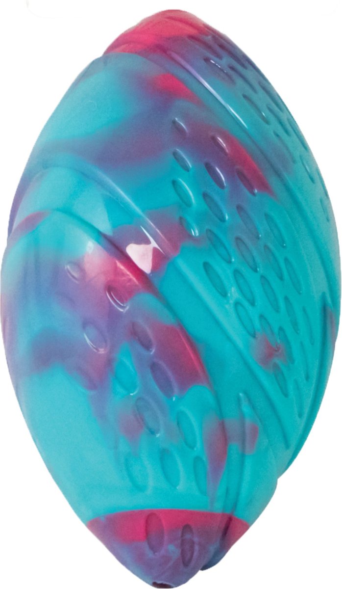 Petstages Grunt N Punt Football Dog Toy, Blue & Pink