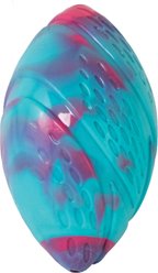 Petstages Grunt N Punt Football Dog Toy, Blue & Pink