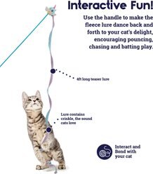 Catstages Unicorn Lure Teaser Wand Cat Toy w/ Catnip, Blue slide 2 of 5
