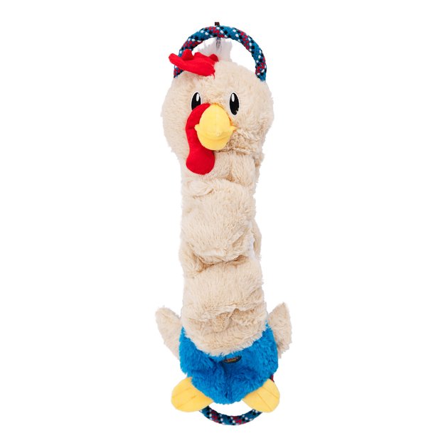 stuffed chicken dog toy