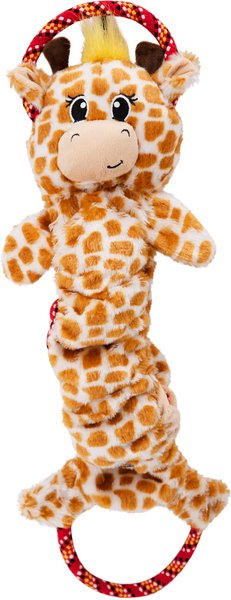 Charming Pet Crunch N Scrunch Giraffe Plush Dog Toy, Brown, Large slide 1 of 9