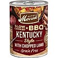 Merrick Grain-Free Slow-Cooked BBQ Kentucky Style with Chopped Lamb Wet Dog Food, 12.7-oz can, case of 12