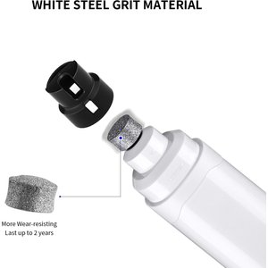 PATPET Steel Grit Dog & Cat Nail Grinder, White