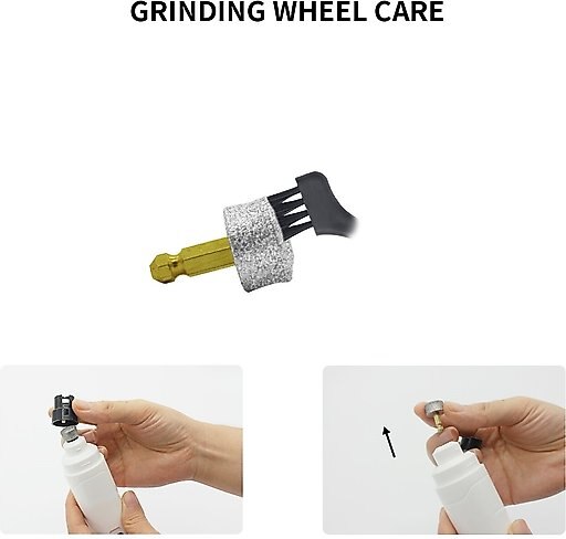 PATPET Steel Grit Dog & Cat Nail Grinder, White