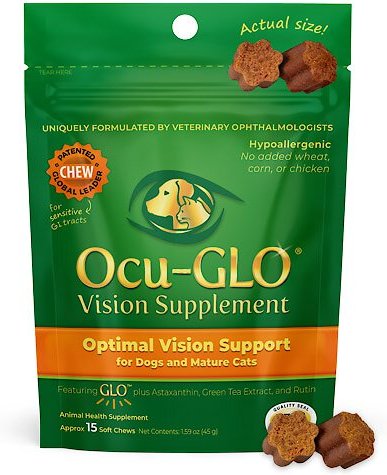 Animal Necessity Ocu-GLO Optimal Vision Support Soft Chew Dog & Cat Supplement, 15 count slide 1 of 1
