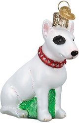 Old World Christmas Bull Terrier Glass Tree Ornament slide 2 of 5