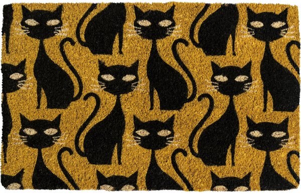 Entryways Fine Felines Handwoven Doormat slide 1 of 5
