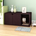 Way Basics zBoard Paperboard Modern Enclosed Cat Litter Box, Espresso