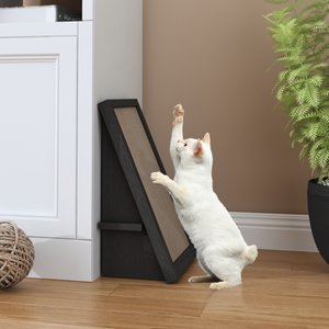 Way Basics zBoard Paperboard Incline Scratcher Cat Toy, Black