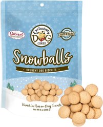 Exclusively Dog Cookies Snowballs Vanilla Flavor Dog Treats, 6-oz bag