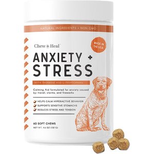 Chew + Heal Anxiety & Stress Dog Supplement, 60 count