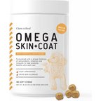 Chew + Heal Omega Skin + Coat Dog Supplement, 1-pack, 180 count