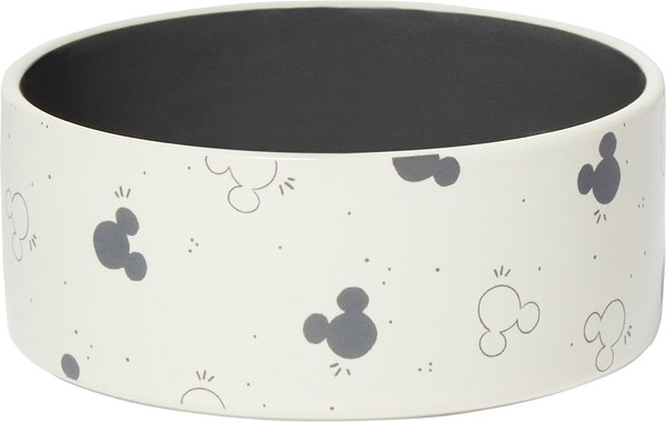 Disney Mickey Mouse Watercolor Silhouette No-Skid Ceramic Dog & Cat Bowl, 1.5 Cup slide 1 of 6