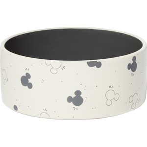 Disney Mickey Mouse Watercolor Silhouette Non-Skid Ceramic Dog & Cat Bowl, 1.5 Cup