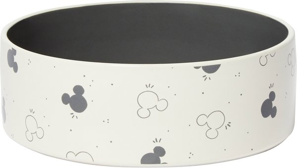 Disney Mickey Mouse Watercolor Silhouette Non-Skid Ceramic Dog Bowl, 5 cups slide 1 of 6