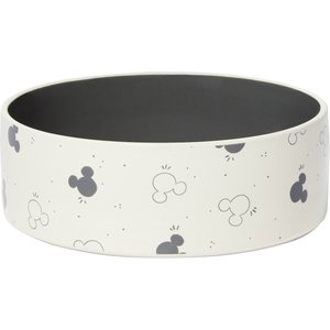 Disney Mickey Mouse Watercolor Silhouette No-Skid Ceramic Dog & Cat Bowl, Medium: 5 cup