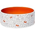 Disney Winnie the Pooh Orange No-Skid Ceramic Dog & Cat Bowl, Small: 1.5 cup