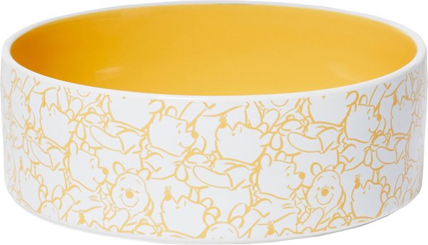 Disney Winnie the Pooh Yellow No-Skid Ceramic Dog & Cat Bowl, 5 Cup slide 1 of 6
