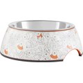 Disney Winnie the Pooh Non-Skid Stainless Steel with Melamine Stand Dog & Cat Bowl, Orange, 1.75 cups
