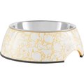 Disney Winnie the Pooh Yellow Stainless Steel & Melamine Dog & Cat Bowl, Small: 1.5 cup