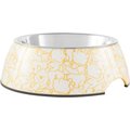 Disney Winnie the Pooh Yellow Stainless Steel & Melamine Dog & Cat Bowl, Medium: 3 cup