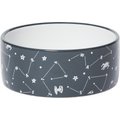 STAR WARS Navy Constellations No-Skid Ceramic Dog & Cat Bowl, Small: 1.5 cup