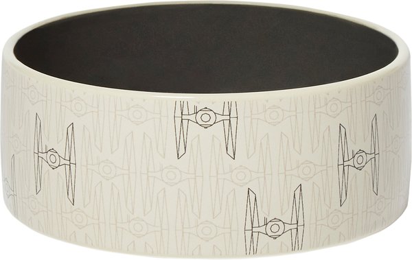 STAR WARS Tie Fighter No-Skid Ceramic Dog & Cat Bowl, Small: 1.5 cup slide 1 of 6