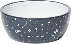 STAR WARS Navy Constellations No-Skid Ceramic Cat Bowl, Small: 1 cup