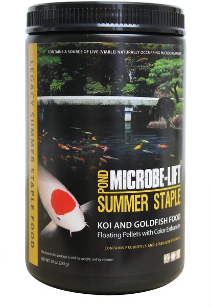 MICROBE-LIFT Legacy Summer Staple Floating Pellets with Color Enhancer ...