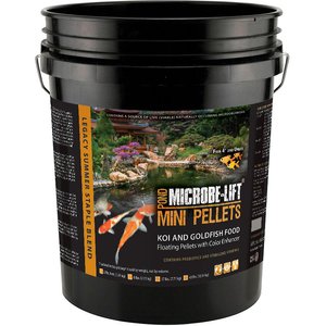 Microbe-Lift Pond Mini Pellets Koi & Goldfish Food, 17-lb bucket