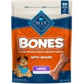 Blue Buffalo Bones Classic Biscuits Bacon Large Dog Treats, 16-oz bag