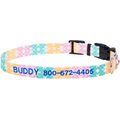 Frisco Pastel Tie Dye Polyester Personalized Dog Collar, X-Small: 8 to 12-in neck, 5/8-in wide