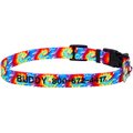 Frisco Tie Dye Swirl Polyester Personalized Dog Collar, X-Small: 8 to 12-in neck, 5/8-in wide