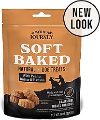 American Journey With Peanut Butter & Banana Grain-Free Soft-Baked Dog Treats, 8-oz bag