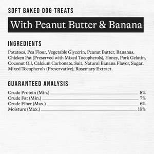 American Journey With Peanut Butter & Banana Grain-Free Soft-Baked Dog Treats, 8-oz bag