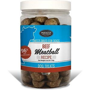 Muenster Beef Meatball Recipe Grain-Free Freeze-Dried Dog Treats, 6-oz jar
