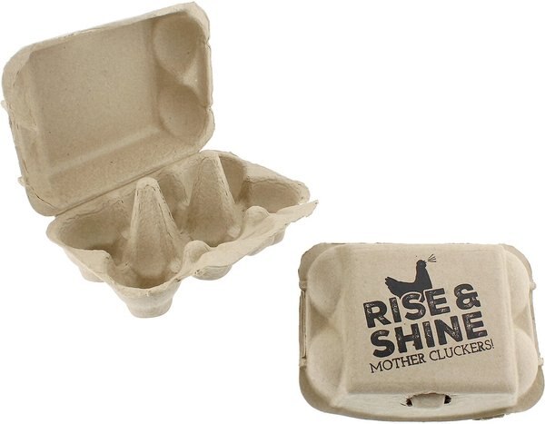 Rural365 Rise & Shine Mother Cluckers Half Dozen Chicken Egg Cartons, 20 count