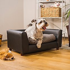Keet Fluffly Deluxe Sofa Dog Bed with Removable Cover, Charcoal, Medium slide 2 of 9