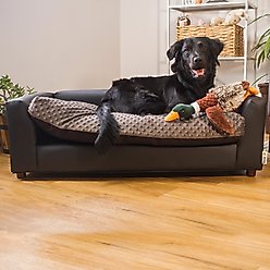 Keet Fluffly Deluxe Sofa Dog Bed with Removable Cover, Charcoal, Large slide 2 of 9