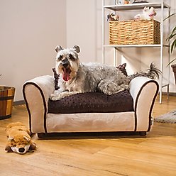 Keet Westerhill Sofa Cat & Dog Bed with Removable Cover, Khaki, Medium