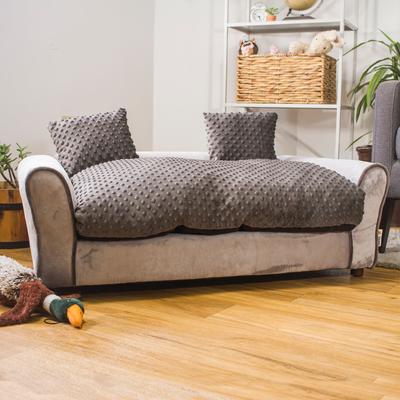 Show full view: Keet Westerhill Sofa Cat & Dog Bed with Removable Cover, Charcoal, Large slide 3 of 10