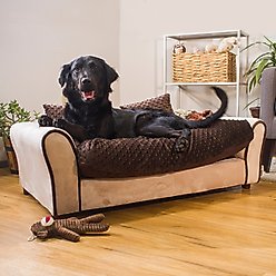 Keet Westerhill Sofa Cat & Dog Bed with Removable Cover, Khaki, Large