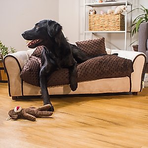 Keet Westerhill Sofa Cat & Dog Bed with Removable Cover, Khaki, Large