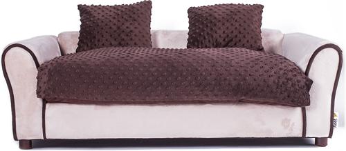 Show full view: Keet Westerhill Sofa Cat & Dog Bed with Removable Cover, Khaki, Large slide 4 of 10