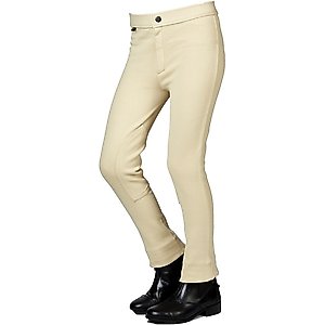 Saxon Children's Adjustable Waist Jodhpurs, Beige, 8