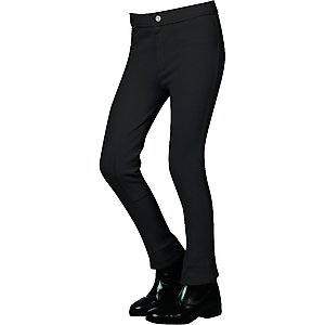 Saxon Children's Adjustable Waist Jodhpurs, Black, 6