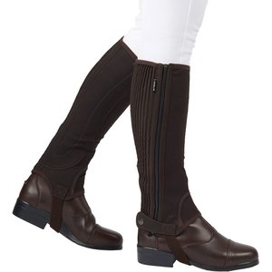 Dublin Easy-Care Adults Half Chaps II, Brown, Small