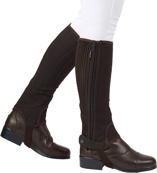 Dublin Easy-Care Adults Half Chaps II, Brown, Small Tall slide 1 of 2